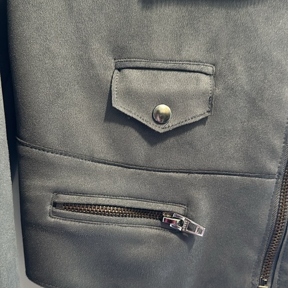 Suede Moto jacket. Size XS - Picture 4 of 5